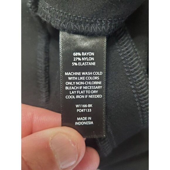 Betabrand Classic Dress Pants Size M Black Stretch Wrinkle Resistant Mid Rise - Picture 6 of 7